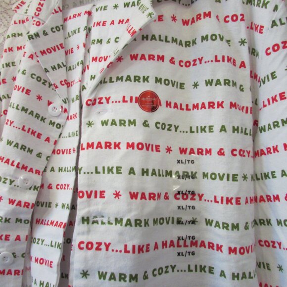 Hallmark Channel Warm & Cozy Like a Hallmark Movie Mens XL PJ Set New - Picture 3 of 8